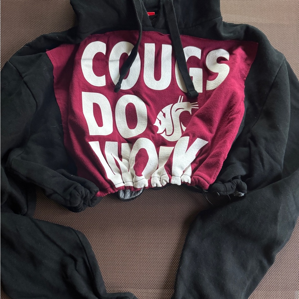 WSU Cougars Cropped Hoodie